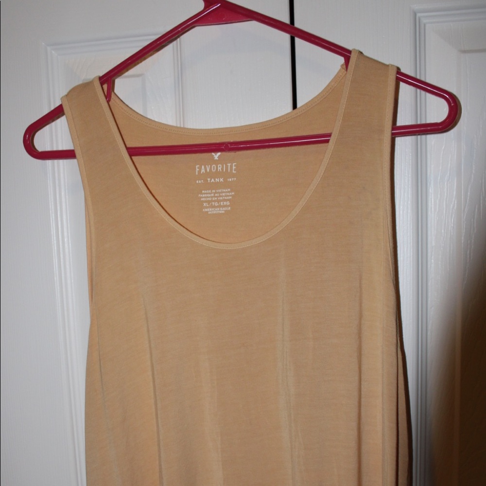 Plain Yellow Tank Top from American Eagle